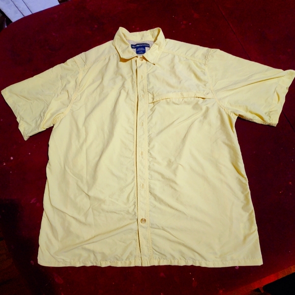 Exofficio Men's L loose fit Yellow Vented Outdoor Fishing Hiking Camping Shirt - Picture 2 of 11